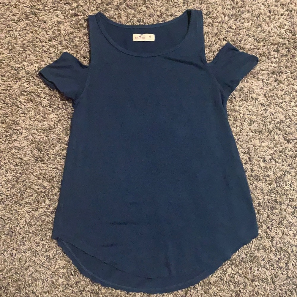 Navy tank tops/off the shoulder